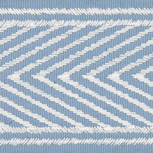 Schumacher 69966 NICHOLSON  TAPE in SKY Trim - FULL BLOOM