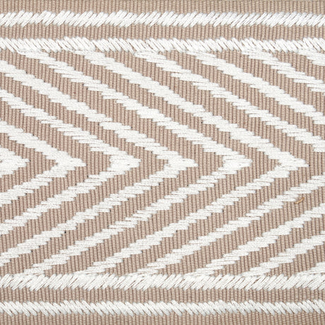 Schumacher 69967 NICHOLSON  TAPE in LINEN Trim - EMBROIDERED