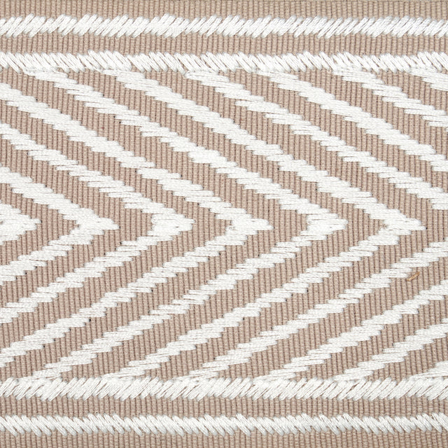 Schumacher 69967 NICHOLSON  TAPE in LINEN Trim - EMBROIDERED
