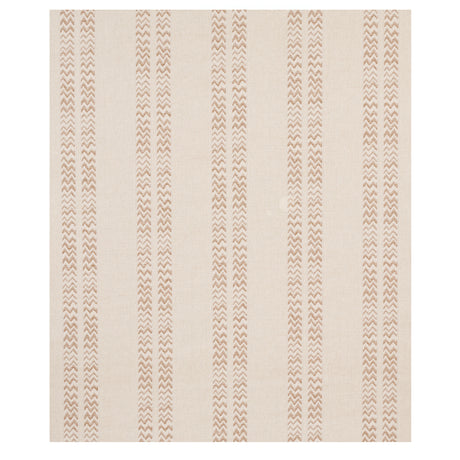 Schumacher Kudu Stripe Sand Fabric - Eade's Wallpaper