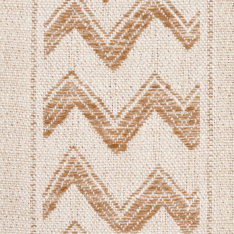Schumacher Kudu Stripe Sand Fabric - Eade's Wallpaper