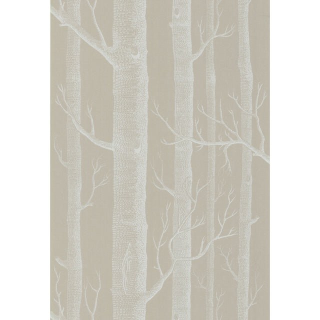 COLE & SON 69/12149.CS.0 WOODS WHITE/TAUPE Wallpaper - Eade's Wallpaper