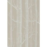 COLE & SON 69/12149.CS.0 WOODS WHITE/TAUPE Wallpaper - Eade's Wallpaper