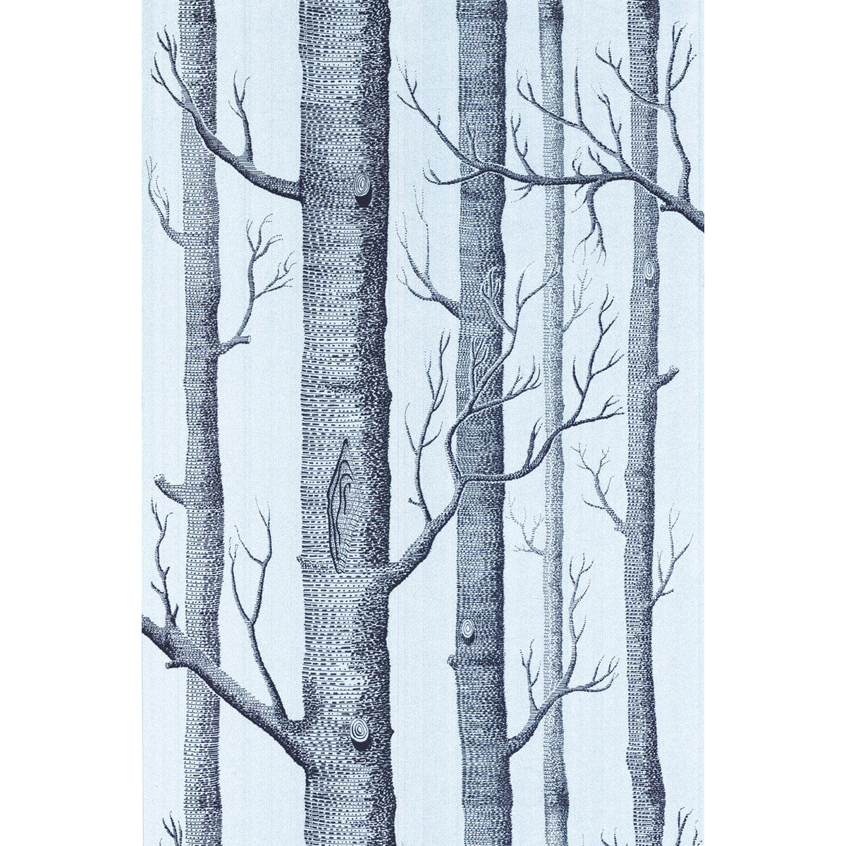 COLE & SON 69/12150.CS.0 WOODS CHOC/SILVER Wallpaper - Eade's Wallpaper