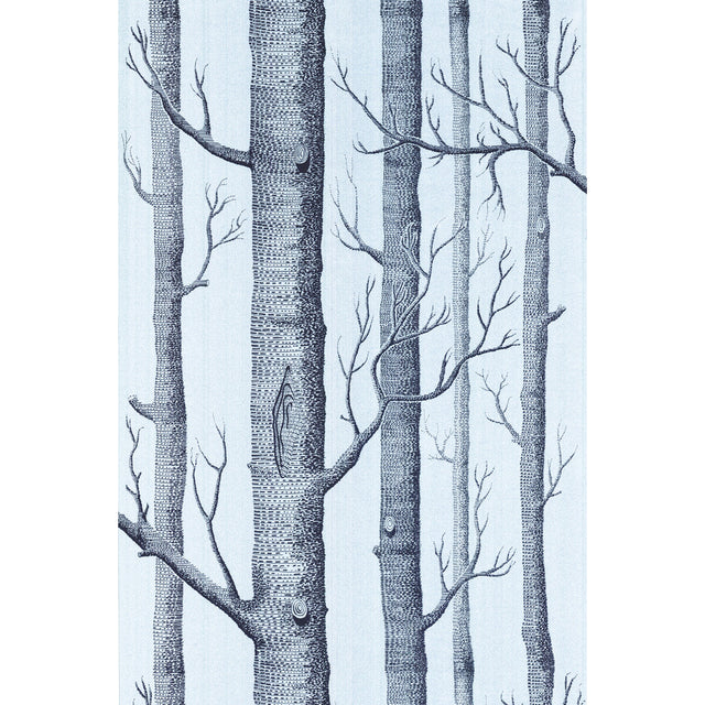 COLE & SON 69/12150.CS.0 WOODS CHOC/SILVER Wallpaper - Eade's Wallpaper