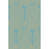 COLE & SON 69/2107.CS.0 ALPANA GOLD/AQUA Wallpaper - Eade's Wallpaper