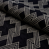 Schumacher 70145 HIX in EBONY Fabric - CLIQUE