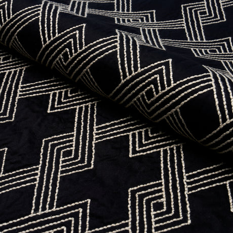 Schumacher 70145 HIX in EBONY Fabric - CLIQUE
