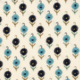 Schumacher 70210 AVODICA EMBROIDERY in AEGEAN Fabric - CONTE