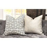 Schumacher 70232 A MAZE EMBROIDERY in STONE Fabric - CONTEMP