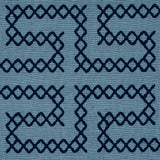 Schumacher 70235 A MAZE EMBROIDERY in CADET Fabric - CONTEMP