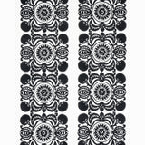 Schumacher Castanet Embroidery Black Fabric