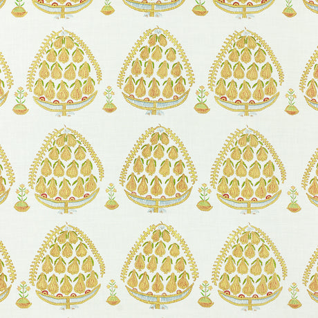 Schumacher 702B78 FIG in MAIZE Fabric - RAOUL TEXTILES