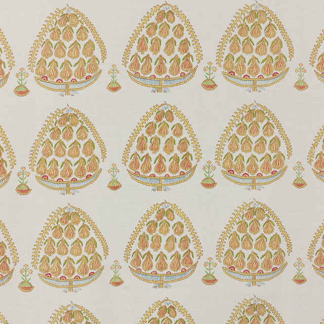 Schumacher 702N78 FIG in MAIZE Fabric - RAOUL TEXTILES