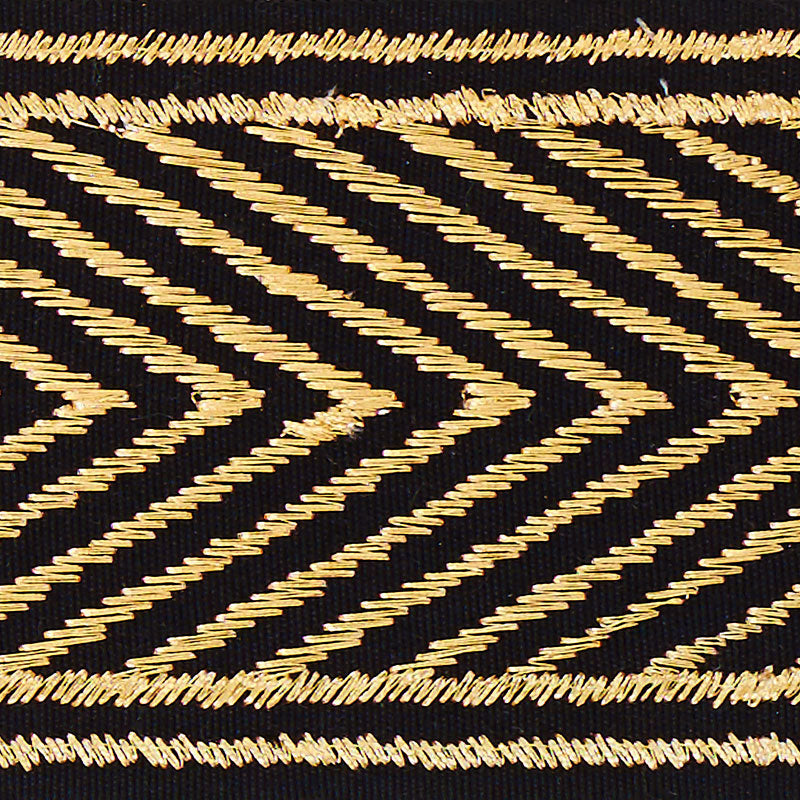 Schumacher 70360 NICHOLSON METALLIC TAPE in GILT Trim - REGI