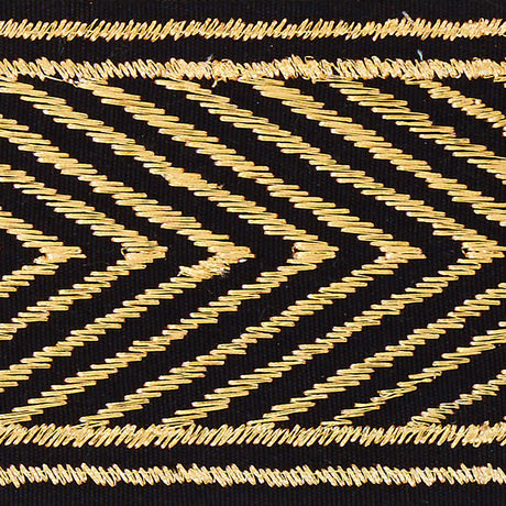 Schumacher 70360 NICHOLSON METALLIC TAPE in GILT Trim - REGI