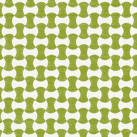 Schumacher Nolita Embroidery Leaf Fabric - Eade's Wallpaper