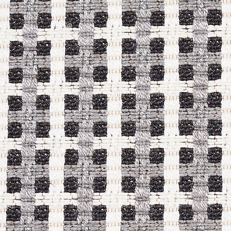 Schumacher Crosstown Graphite Fabric