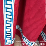 Schumacher 70416 INCOMPARABLE MOIRÃ‰ in ROUGE Fabric - PERFE