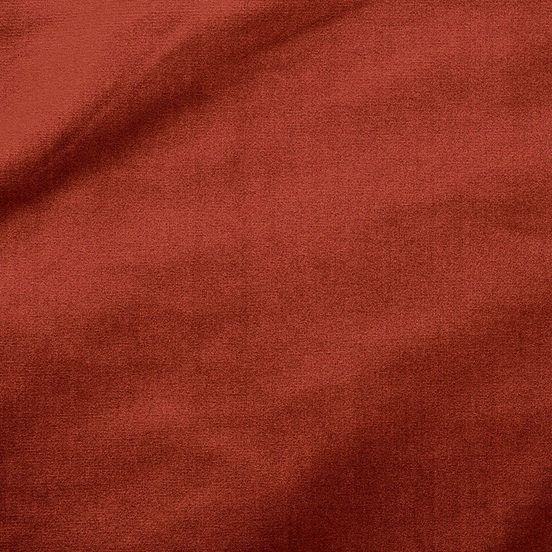 Schumacher Venetian Silk Velvet Red Ochre Fabric - Eade's Wallpaper