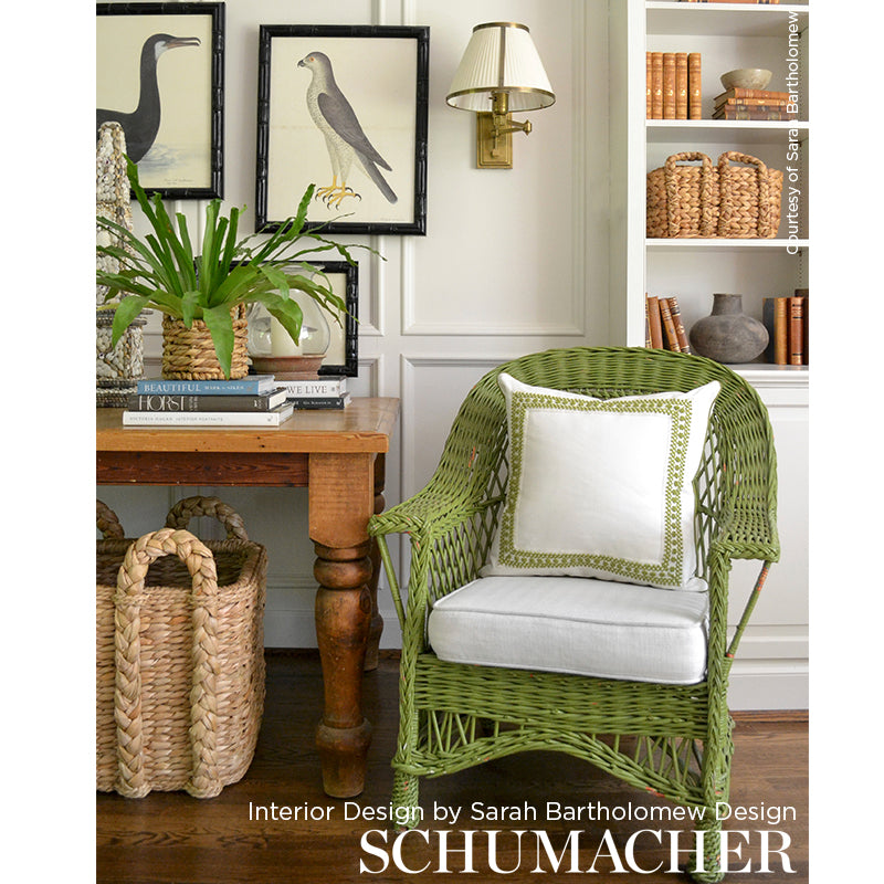 Schumacher 70638 SUNNYVALE TAPE in LEAF Trim - COUTURE TRIMS