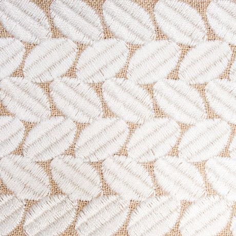Schumacher 70658 BERKELEY TAPE WIDE in IVORY ON NATURAL Trim