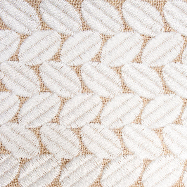 Schumacher 70658 BERKELEY TAPE WIDE in IVORY ON NATURAL Trim