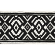 Schumacher 70661 AVALON TAPE in BLACK ON IVORY Trim - COUTUR