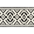 Schumacher 70662 AVALON TAPE in IVORY ON BLACK Trim - COUTUR