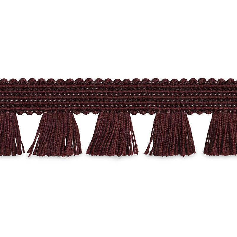 Schumacher 70723 BELL FRINGE in WINE Trim - COUTURE TRIMS