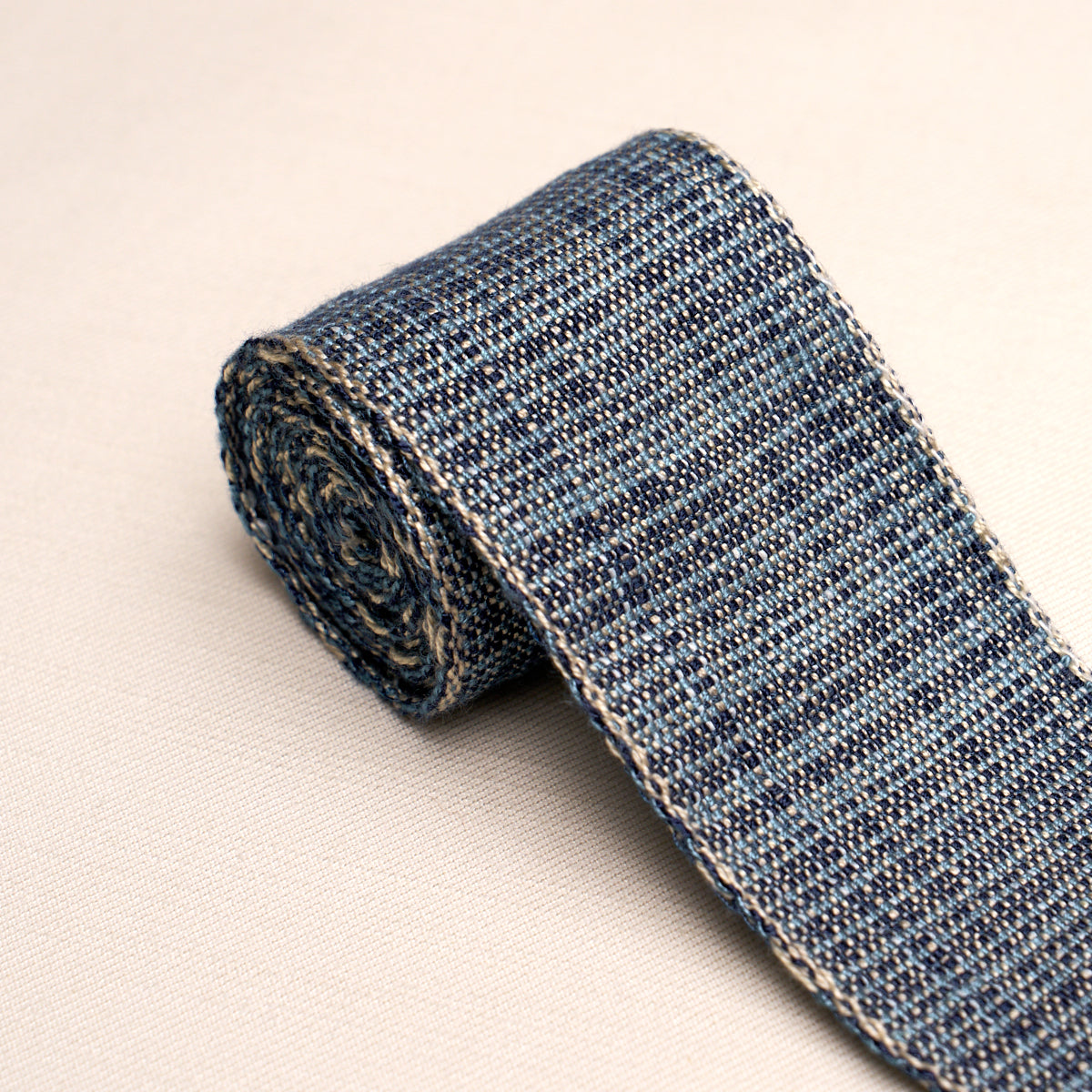 Schumacher 70738 TWEED TAPE MEDIUM in INDIGO Trim - PERENNIA