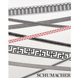 Schumacher 70742 CASTILLE TAPE in BLACK ON IVORY Trim - MIST