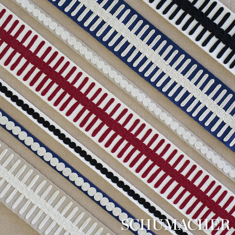 Schumacher 70743 Castille Tape in NAVY Trim - COUTURE TRIMS