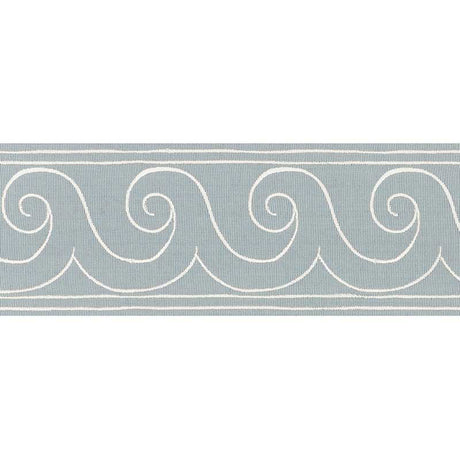 Schumacher 70751 GREEK WAVES TRIM in SKY Trim - MILES REDD