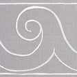 Schumacher 70754 GREEK WAVES TRIM in WHITE ON GREY Trim - MI