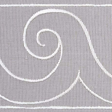Schumacher 70754 GREEK WAVES TRIM in WHITE ON GREY Trim - MI