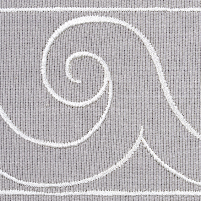 Schumacher 70754 GREEK WAVES TRIM in WHITE ON GREY Trim - MI