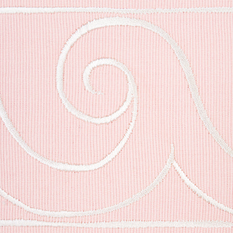 Schumacher 70755 GREEK WAVES TRIM in WHITE ON BLUSH Trim - M