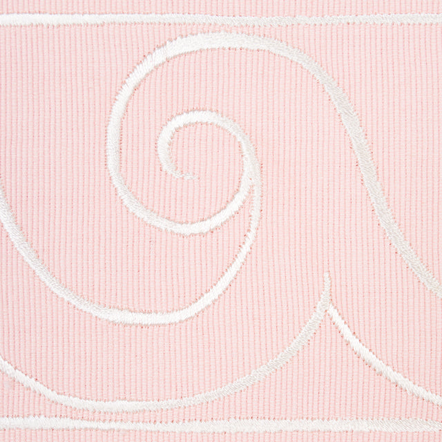 Schumacher 70755 GREEK WAVES TRIM in WHITE ON BLUSH Trim - M