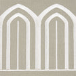 Schumacher 70776 ARCHES EMBROIDERED TAPE WIDE in TAUPE Trim 