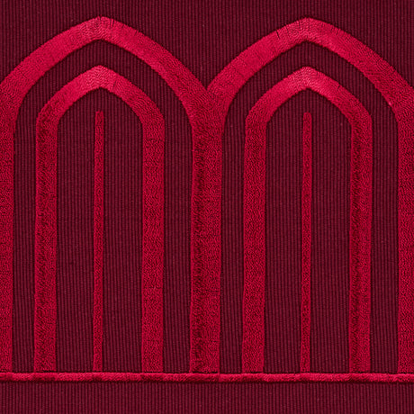 Schumacher 70778 ARCHES EMBROIDERED TAPE WIDE in RED Trim - 