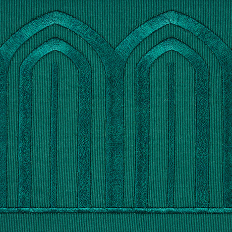 Schumacher 70779 ARCHES EMBROIDERED TAPE WIDE in EMERALD Tri