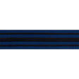 Schumacher 70780 MILITARY STRIPE  TAPE in BLACK ON NAVY Trim