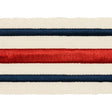 Schumacher 70782 MILITARY STRIPE  TAPE in RED & NAVY Trim - 