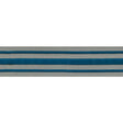 Schumacher 70785 MILITARY STRIPE  TAPE in PEACOCK ON CELADON