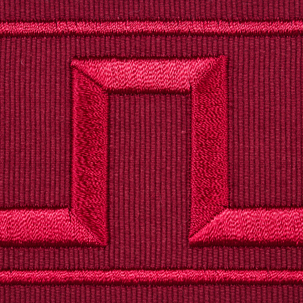 Schumacher 70805 GREEK KEY EMBROIDERED TAPE in BURGUNDY Trim