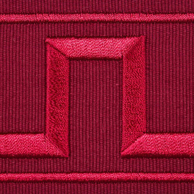 Schumacher 70805 GREEK KEY EMBROIDERED TAPE in BURGUNDY Trim
