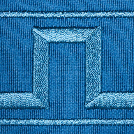 Schumacher 70806 GREEK KEY EMBROIDERED TAPE in TEAL Trim - M