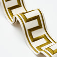 Schumacher 70813 GREEK KEY EMBROIDERED TAPE in GOLD Trim - P