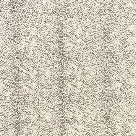 Schumacher Mini Leopard Grey Fabric - Eade's Wallpaper